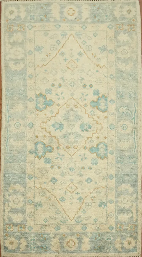 Vegetable Dye Oushak Oriental Accent Rug 2x4