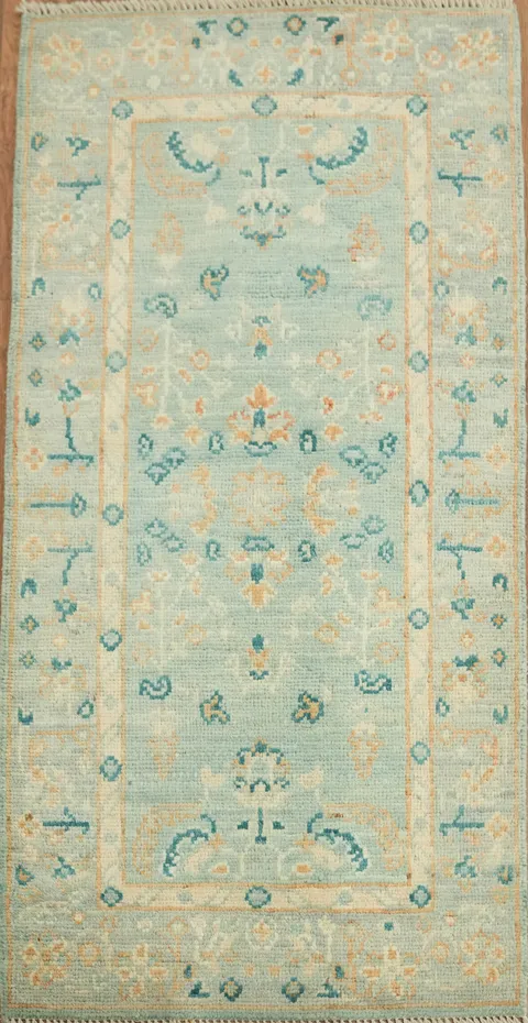 Vegetable Dye Oushak Oriental Accent Rug 2x4