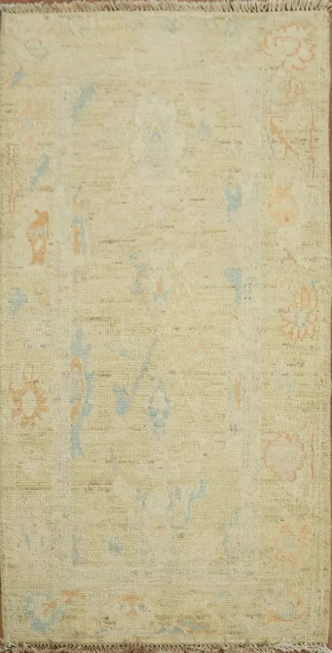 Oushak Vegetable Dye Oriental Accent Rug 2x4