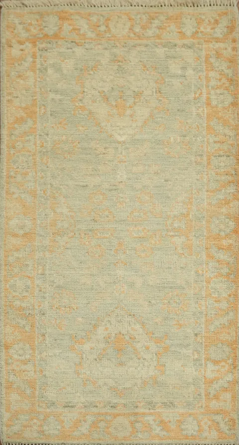 Vegetable Dye Oushak Oriental Accent Rug 2x4