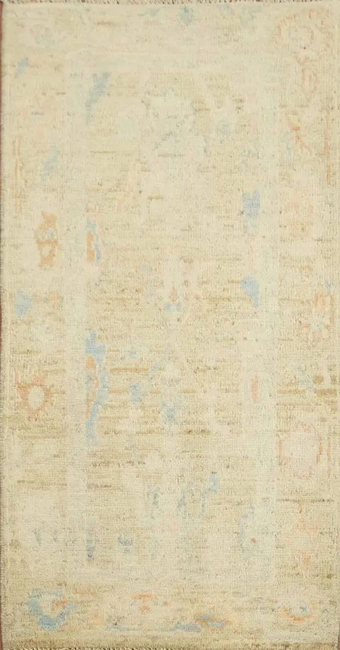 Vegetable Dye Oushak Oriental Turkish Accent Rug 2x4