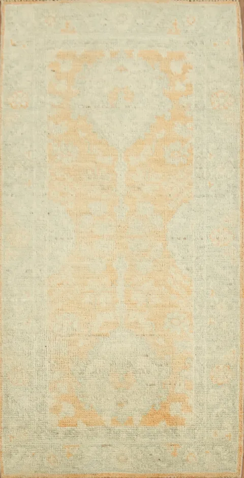 Vegetable Dye Oushak Wool Accent Rug 2x4