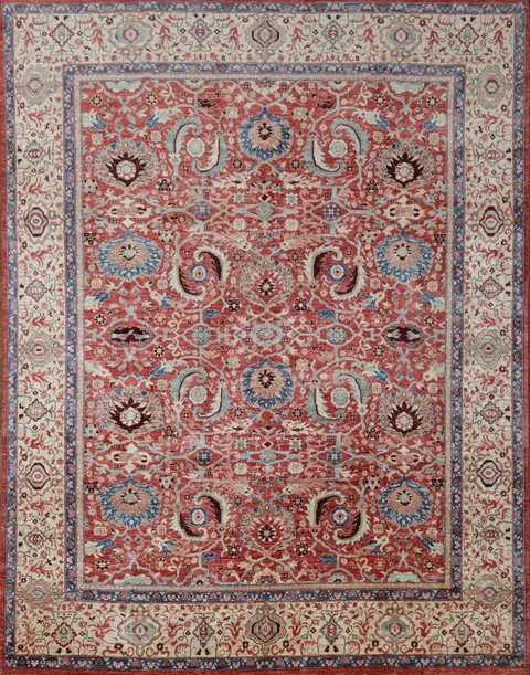 Vegetable Dye Ziegler Oriental Area Rug 9x11