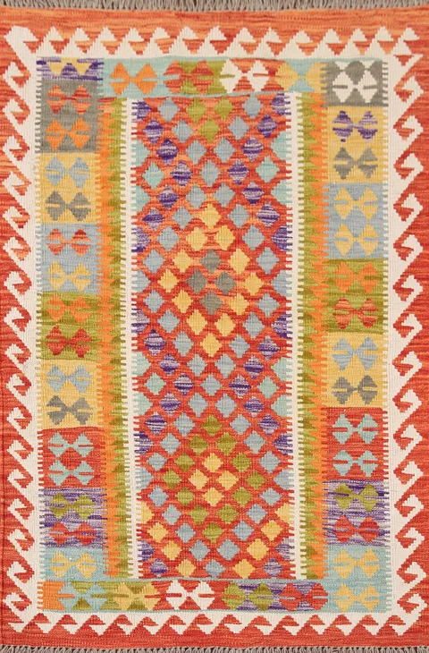 Geometric Kilim Oriental Rug 3x5