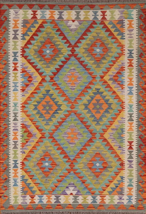 South Western Kilim Oriental Rug 4x6