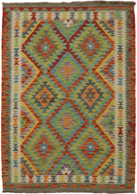 South Western Kilim Oriental Rug 4x6