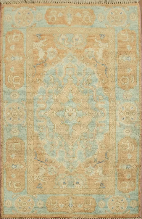 Vegetable Dye Oushak Foyer Oriental Rug 2x3
