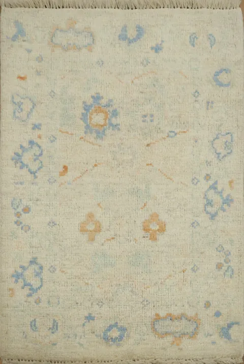 Vegetable Dye Oushak Oriental Rug 2x3