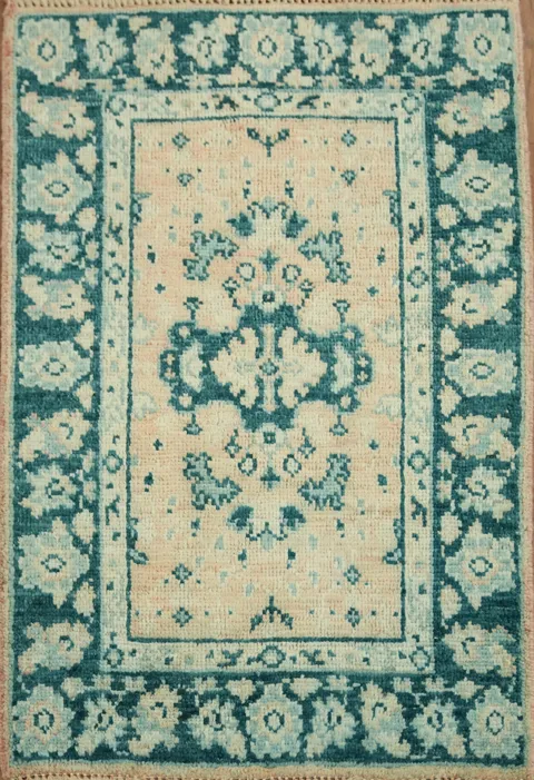 Vegetable Dye Oushak Oriental Rug 2x3