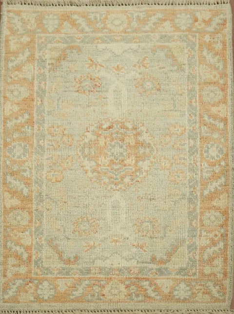 Vegetable Dye Oushak Oriental Rug 2x3