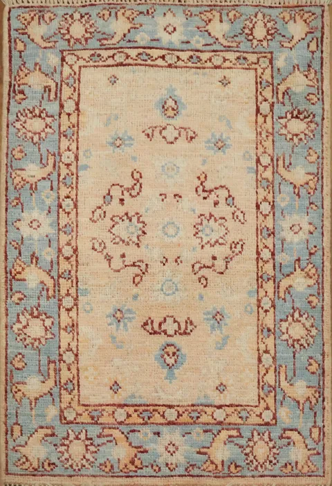 Vegetable Dye Oushak Oriental Accent Rug 2x3