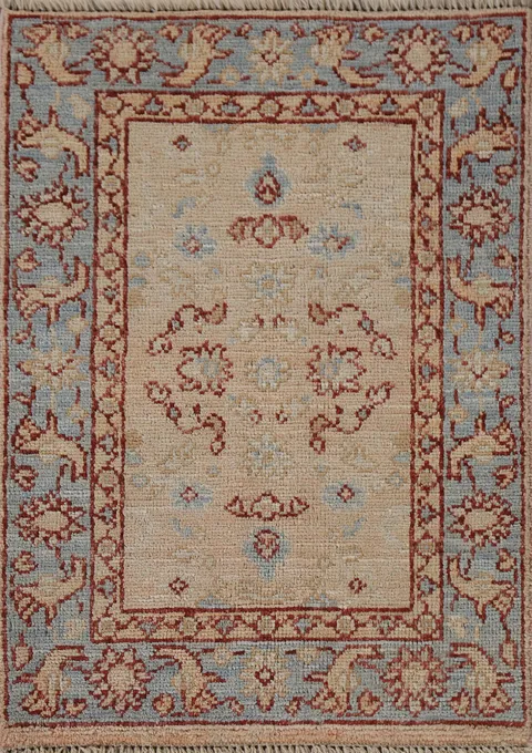 Vegetable Dye Oushak Oriental Accent Rug 2x3