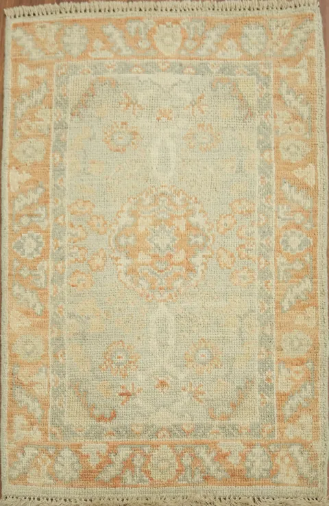 Turkish Wool Oushak Vegetable Dye Rug 2x3