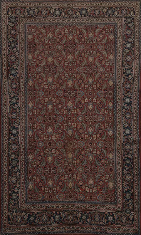 Antique Vegetable Dye Tabriz Persian Area Rug 7x11