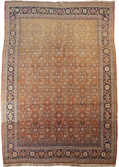 Vegetable Dye Antique Bidjar Persian Area Rug 8x11