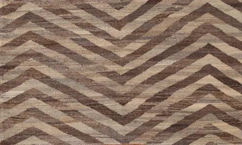 Chevron Style Wool Kilim Oriental Rug 3x5