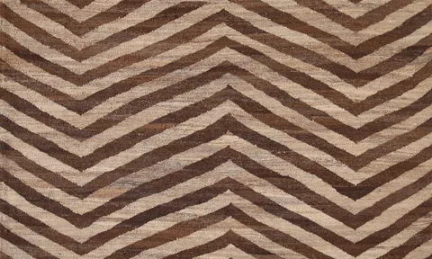 Chevron Style Wool Kilim Oriental Rug 3x5