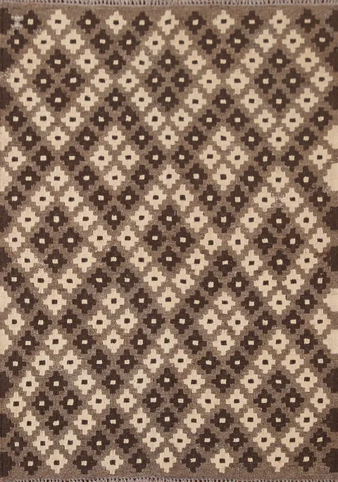 Geometric Wool Kilim Oriental Rug 3x5