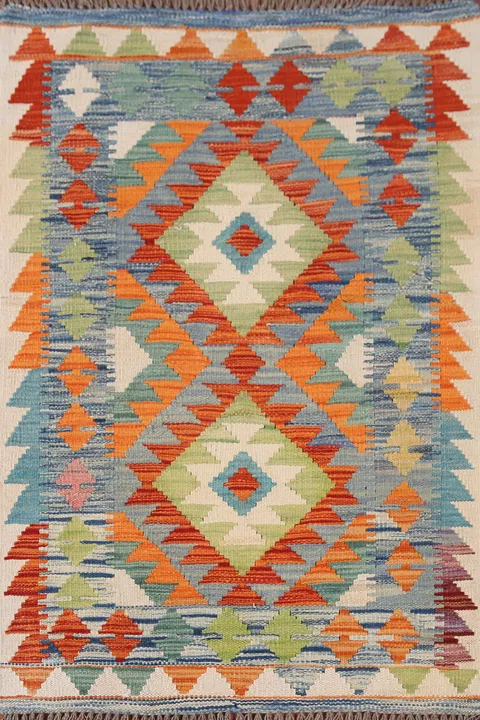 South Western Kilim Oriental Accent Rug 3x4