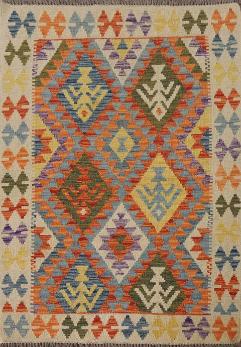 South Western Kilim Oriental Accent Rug 3x5