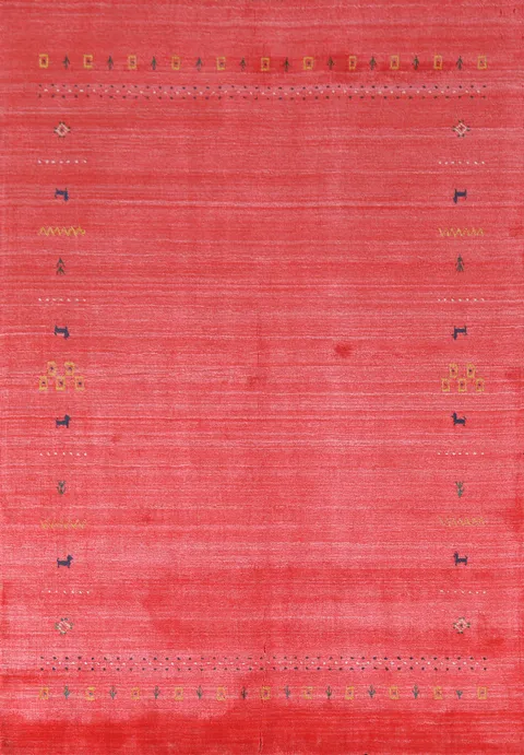 Tribal Gabbeh Oriental Area Rug 5x8
