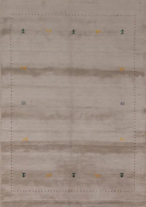 Handmade Gabbeh Oriental Area Rug 5x8