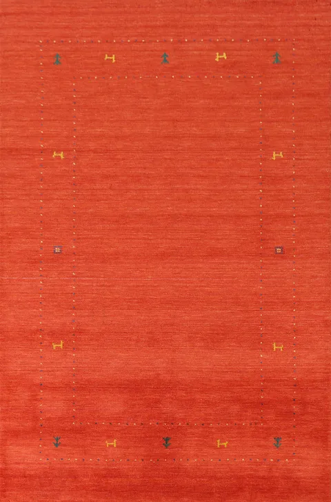 Handmade Gabbeh Oriental Area Rug 5x8