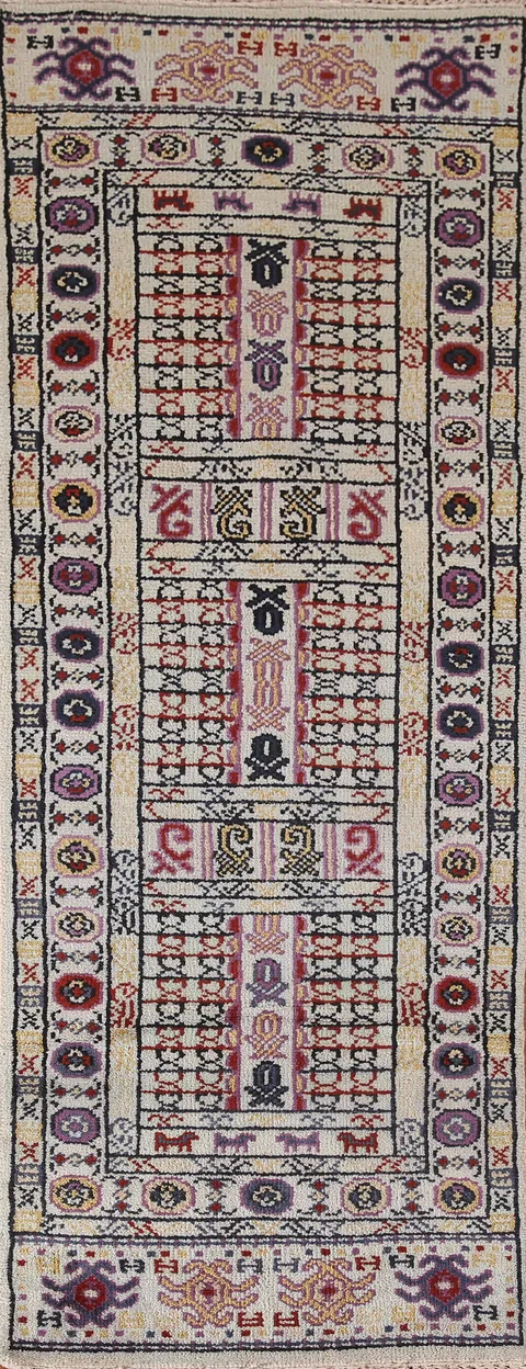 All-Over Heriz Serapi Oriental Runner Rug 3x8
