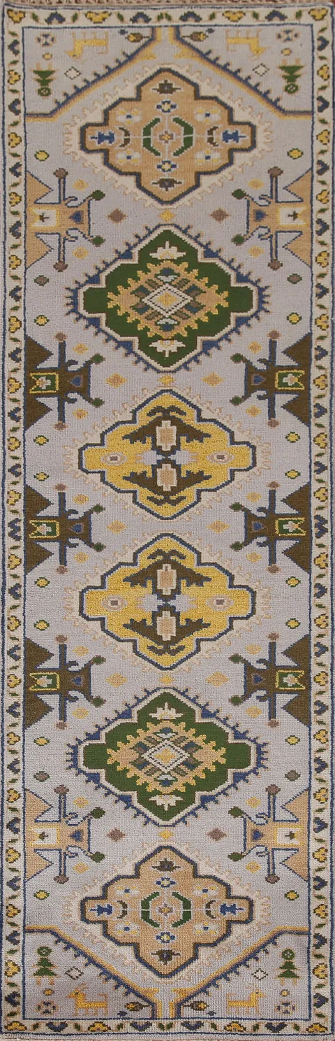 Geometric Heriz Serapi Oriental Runner Rug 3x10
