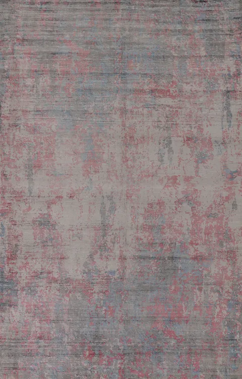 Modern Abstract Indian Area Rug 6x10
