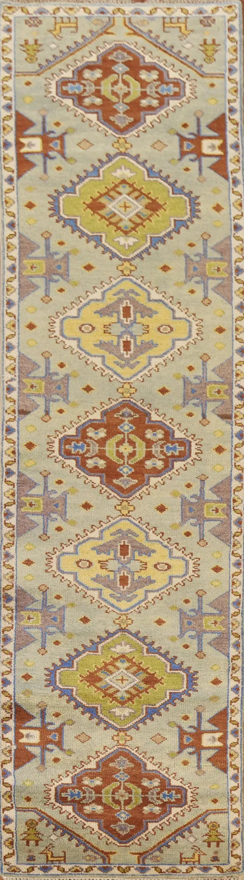 Tribal Heriz Serapi Indian Runner Rug 3x12