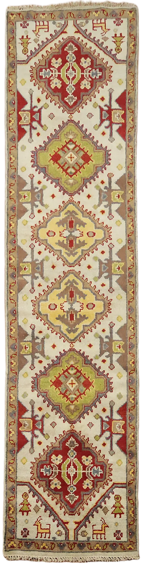 Tribal Heriz Serapi Wool Runner Rug 3x10