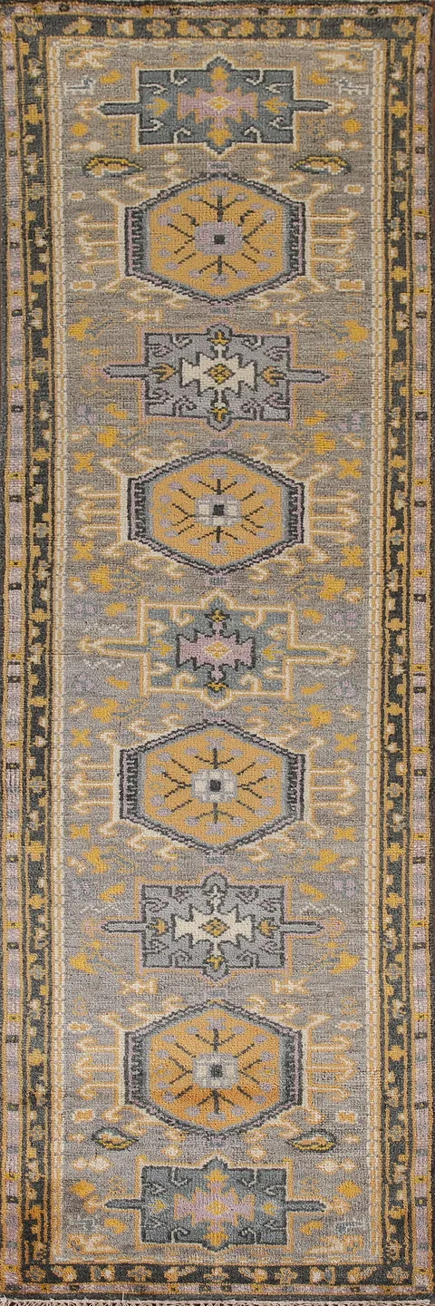 Geometric Heriz Serapi Oriental Runner Rug 3x10
