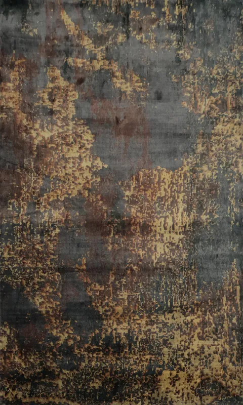 Rustic Modern Abstract Rug 4x6 with Unique Weathered Appearance