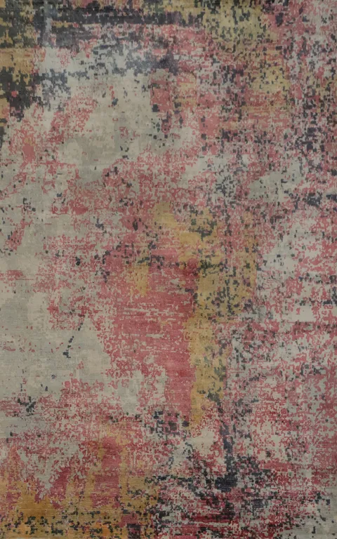 Handmade Modern Abstract Area Rug 5x8