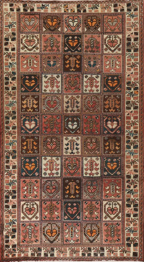 Garden Design Bakhtiari Persian Area Rug 5x9