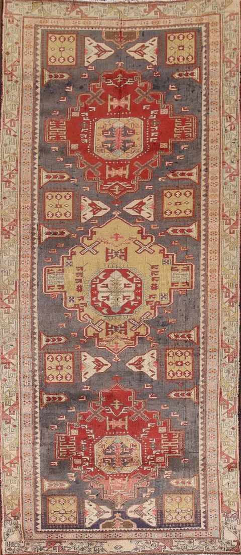 Vintage Ardebil Persian Runner Rug 4x9