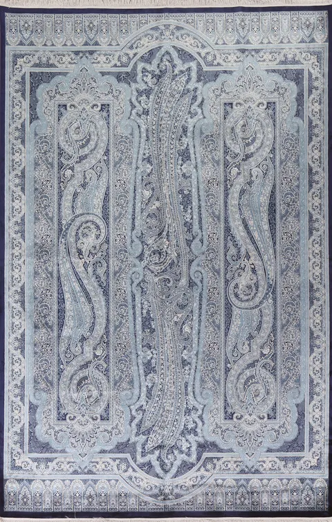 Traditional Qum Turkish Area Rug 6x10