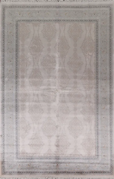 Traditional Qum Turkish Area Rug 6x10