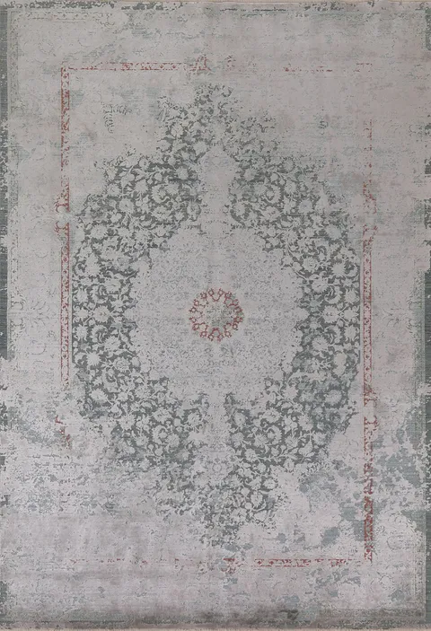 Floral Carved Kashan Living Room Area Rug 7x10