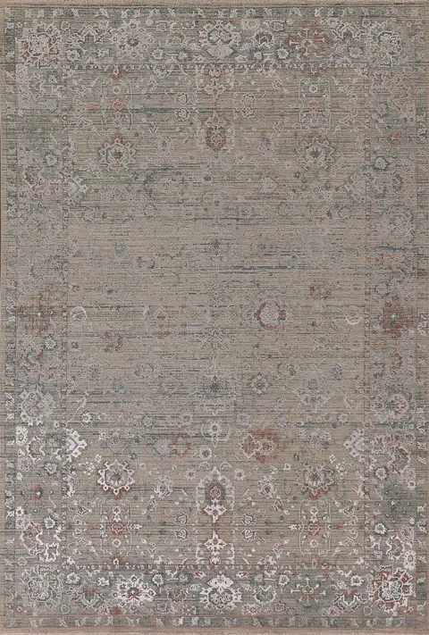 Traditional Tabriz Carved Turkish Area Rug 6x9