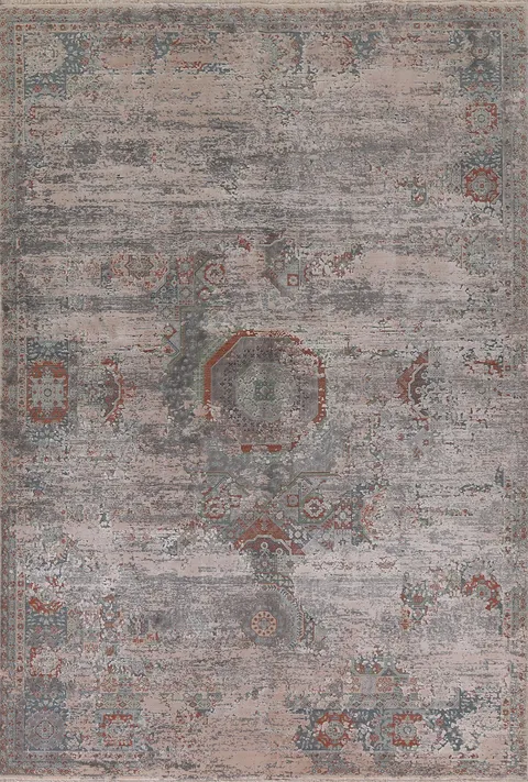 Traditional Mamluk Carved Area Rug 7x10