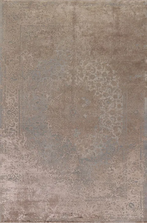 Traditional Carved Tabriz Turkish Area Rug 6x9