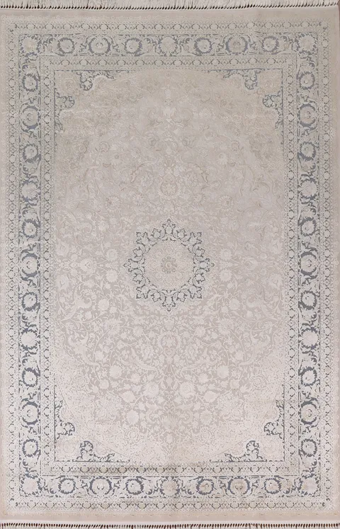Carved Silk Tabriz Living Room Area Rug 7x10