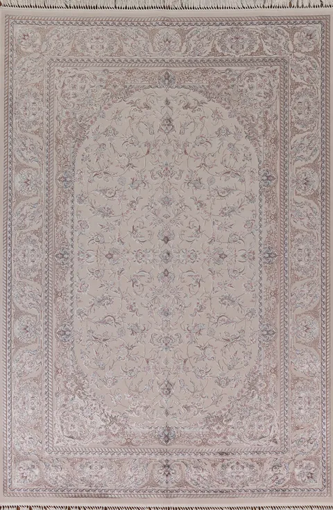 Carved Floral Tabriz Traditional Area Rug 7x10