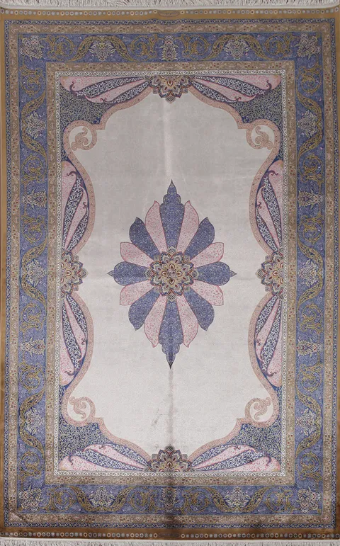 Traditional Qum Living Room Area Rug 6x10