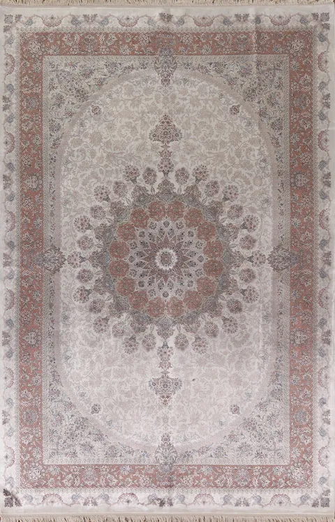 Traditional Qum Turkish Area Rug 7x10