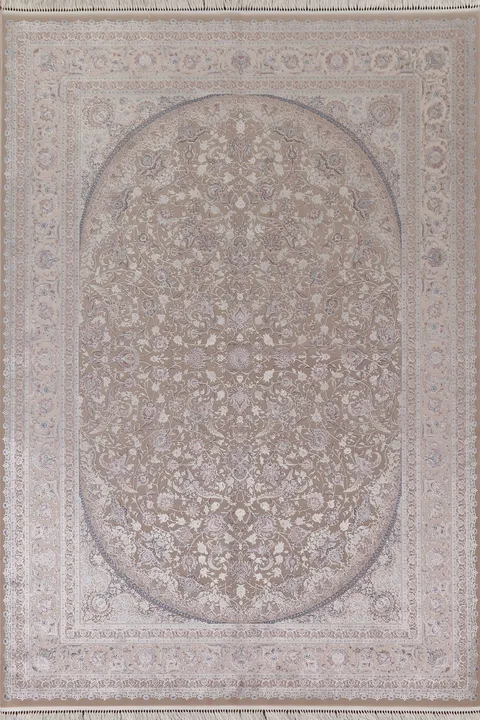 Floral Turkish Qum Traditional Area Rug 7x10