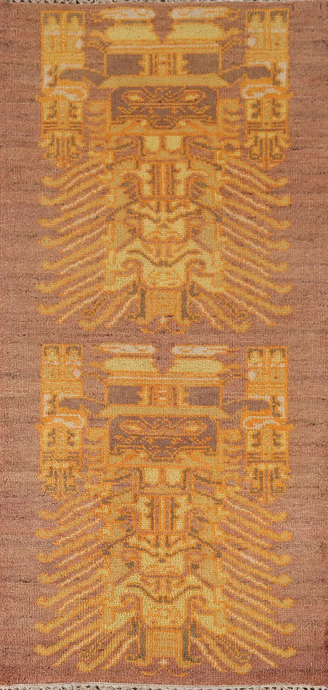 Handmade Wool Kazak Indian Rug 3x6