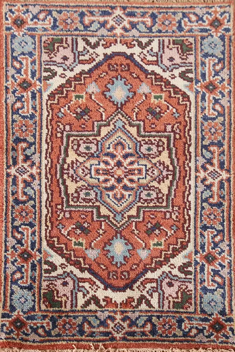 Handmade Heriz Serapi Indian Wool Rug 2x3